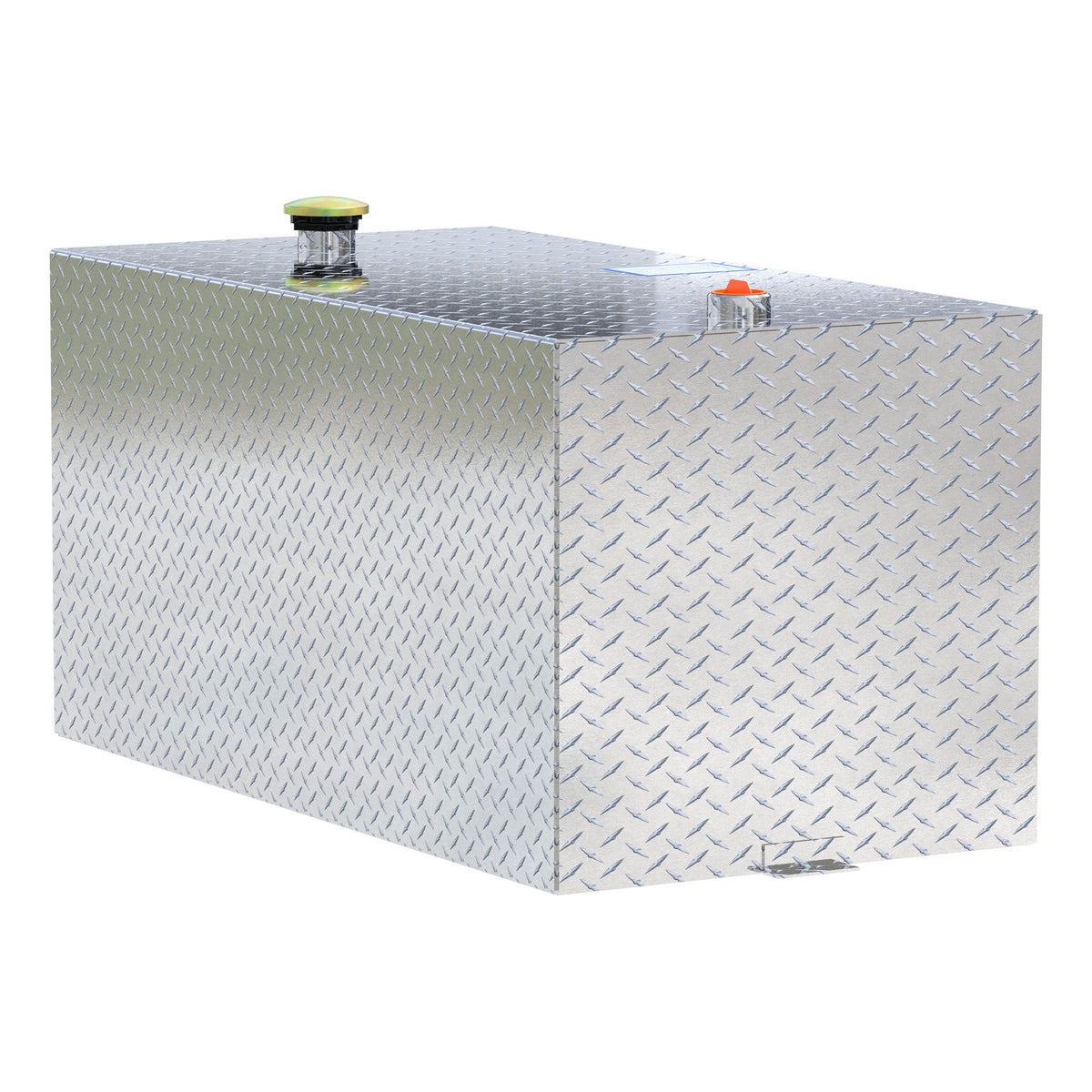 100-Gallon Rectangle Bright Aluminum Transfer Tank