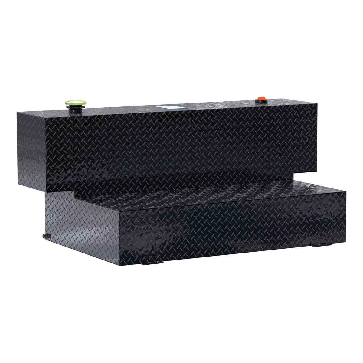 Gloss Black Hammerhead-Style 100-Gallon Aluminum L-Shape Transfer Tank