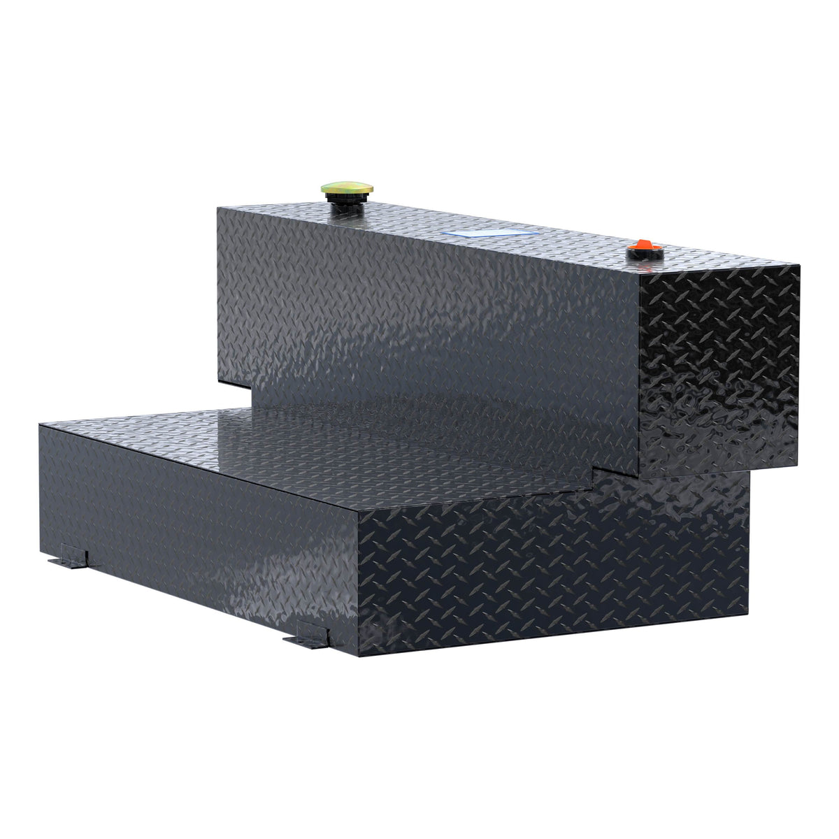 Gloss Black Hammerhead-Style 100-Gallon Aluminum L-Shape Transfer Tank