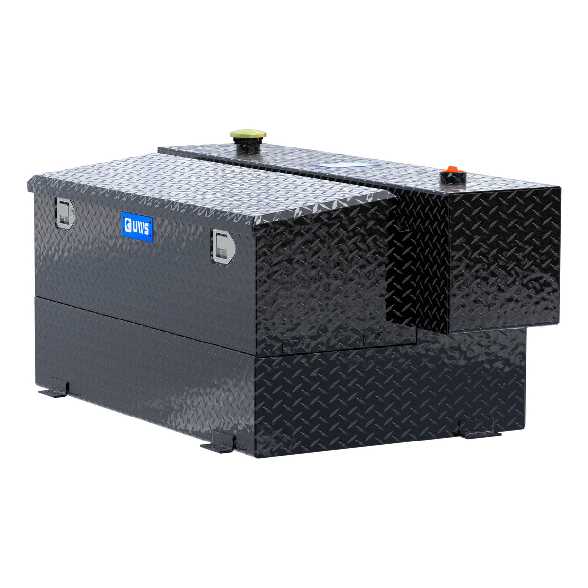 Gloss Black Hammerhead-Style 100-Gallon Aluminum Combo Transfer Tank