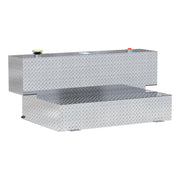 Hammerhead-Style 100-Gallon Bright Aluminum L-Shape Transfer Tank