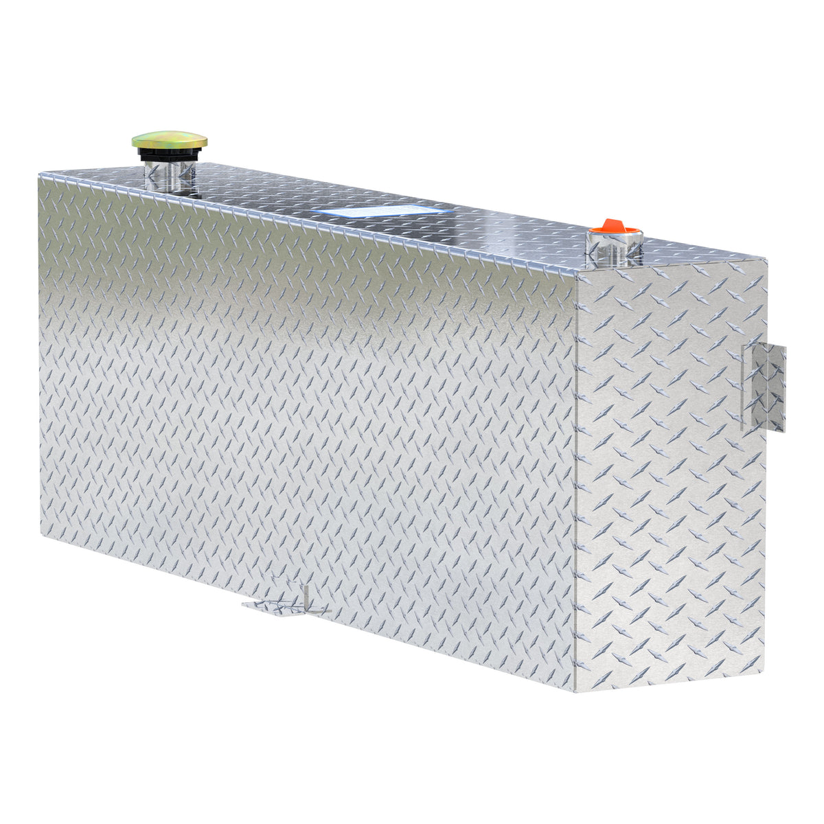 45-Gallon Rectangle Bright Aluminum Transfer Tank