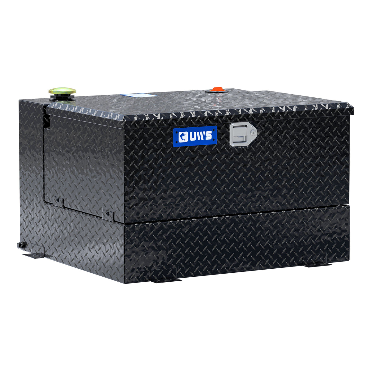 Gloss Black 50-Gallon Combo Aluminum Transfer Tank
