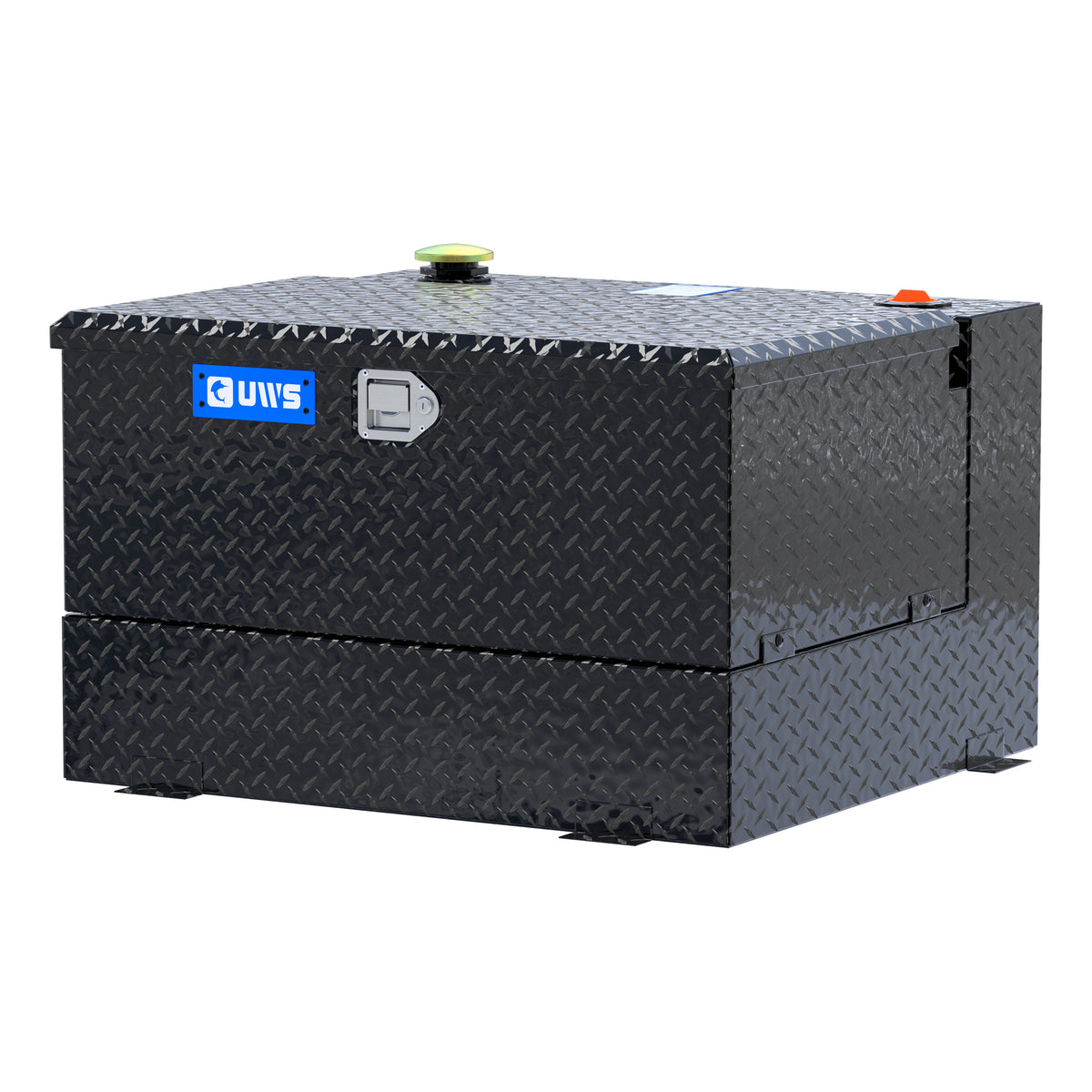Gloss Black 50-Gallon Combo Aluminum Transfer Tank