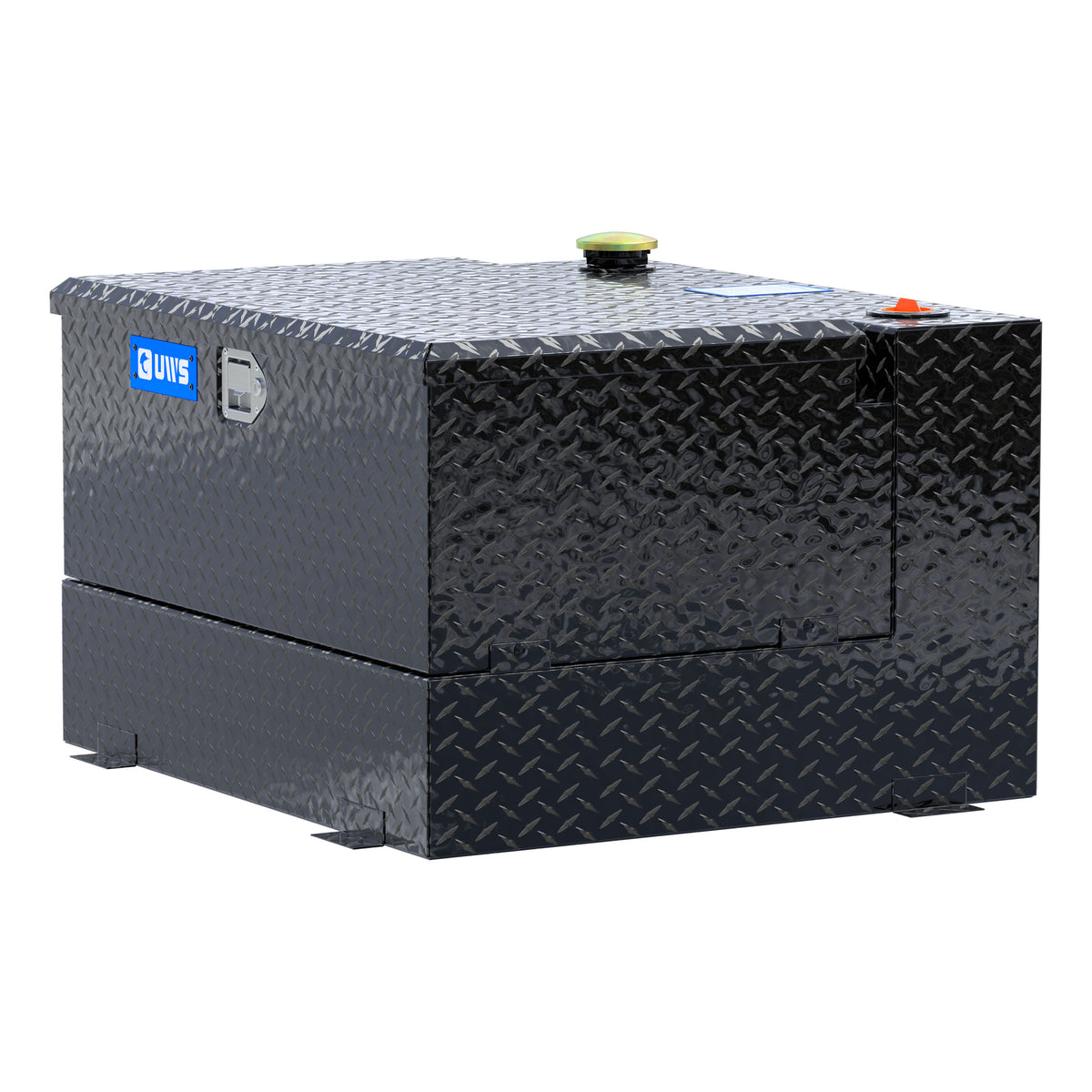 Gloss Black 50-Gallon Combo Aluminum Transfer Tank
