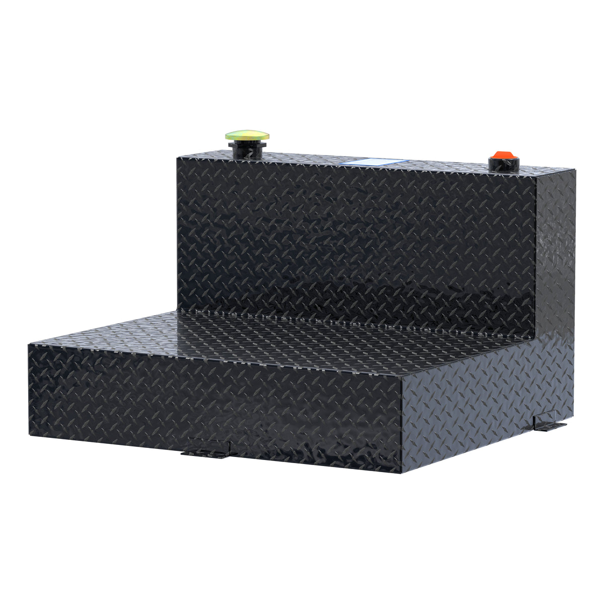Gloss Black 50-Gallon L-Shape Aluminum Transfer Tank