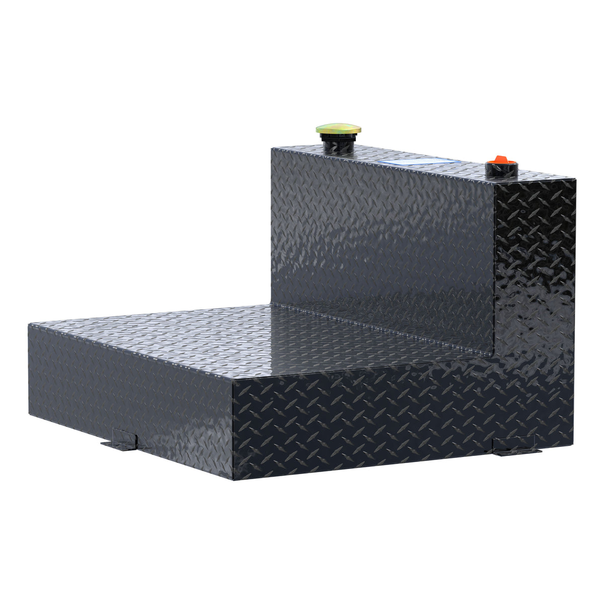 Gloss Black 50-Gallon L-Shape Aluminum Transfer Tank