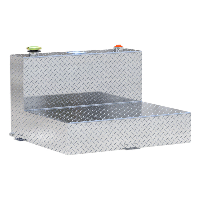 50-Gallon L-Shape Bright Aluminum Transfer Tank