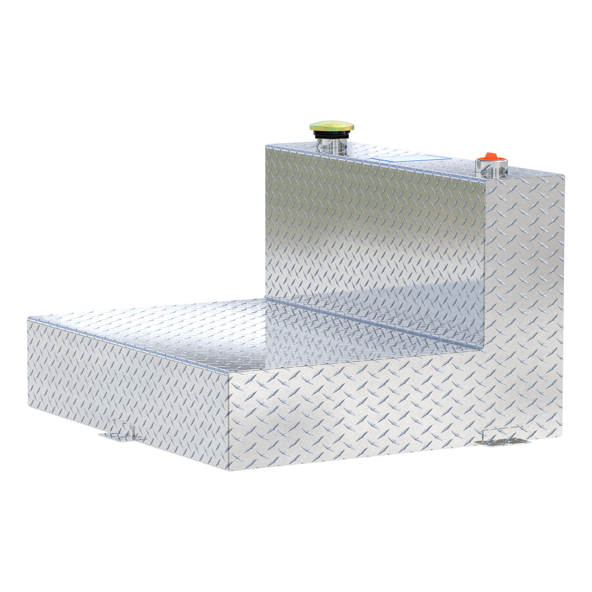 50-Gallon L-Shape Bright Aluminum Transfer Tank