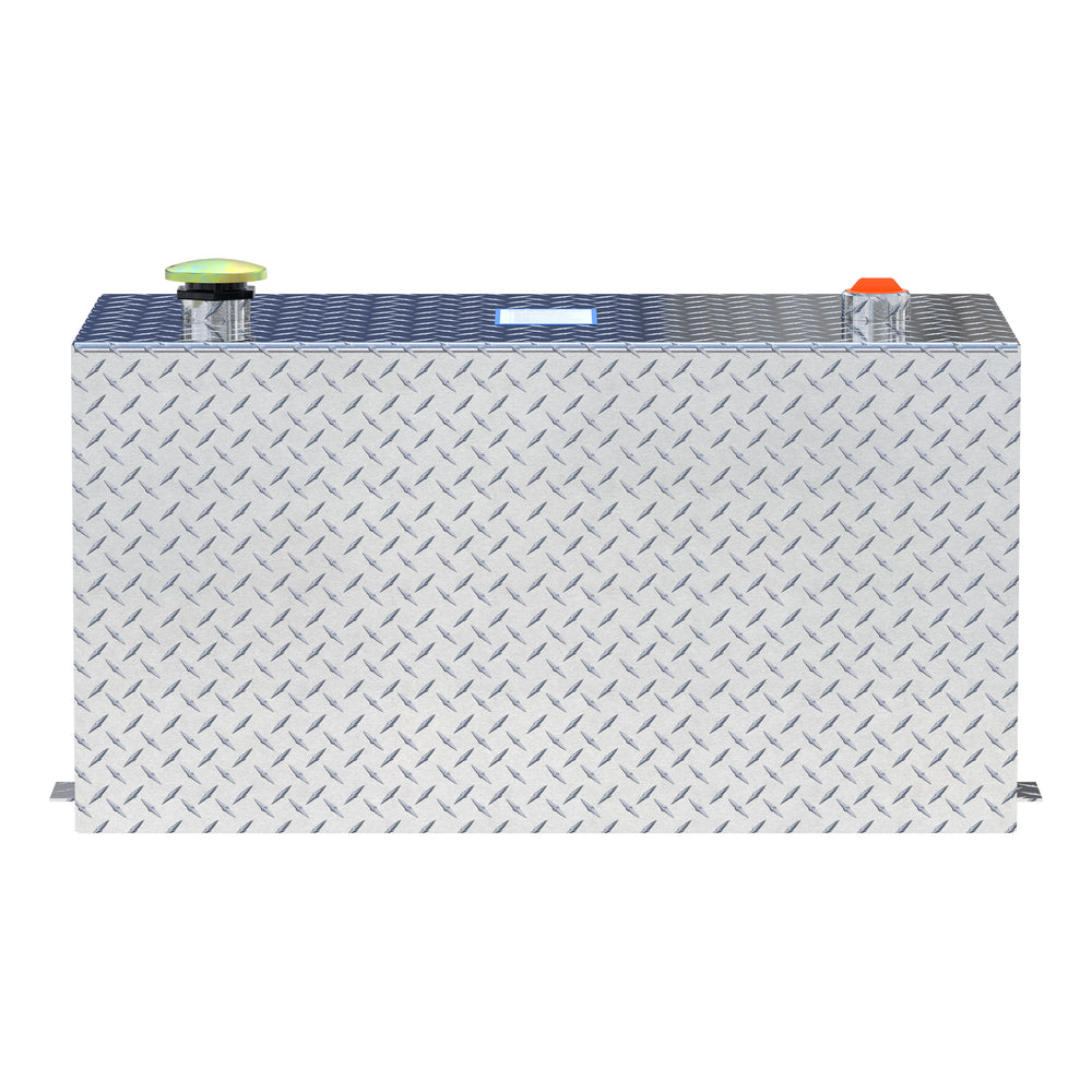 50-Gallon Rectangle Bright Aluminum Transfer Tank