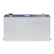 50-Gallon Rectangle Bright Aluminum Transfer Tank