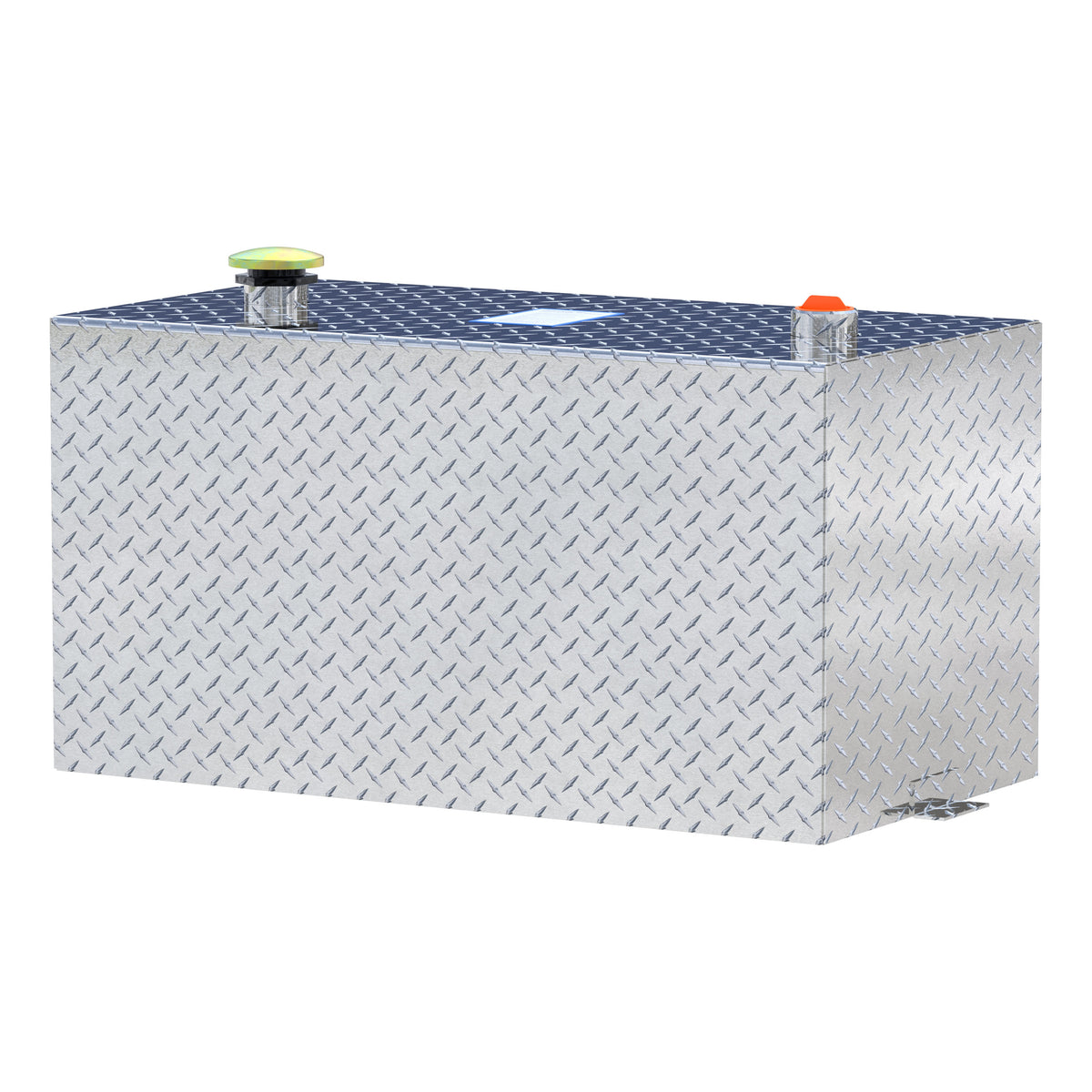 50-Gallon Rectangle Bright Aluminum Transfer Tank