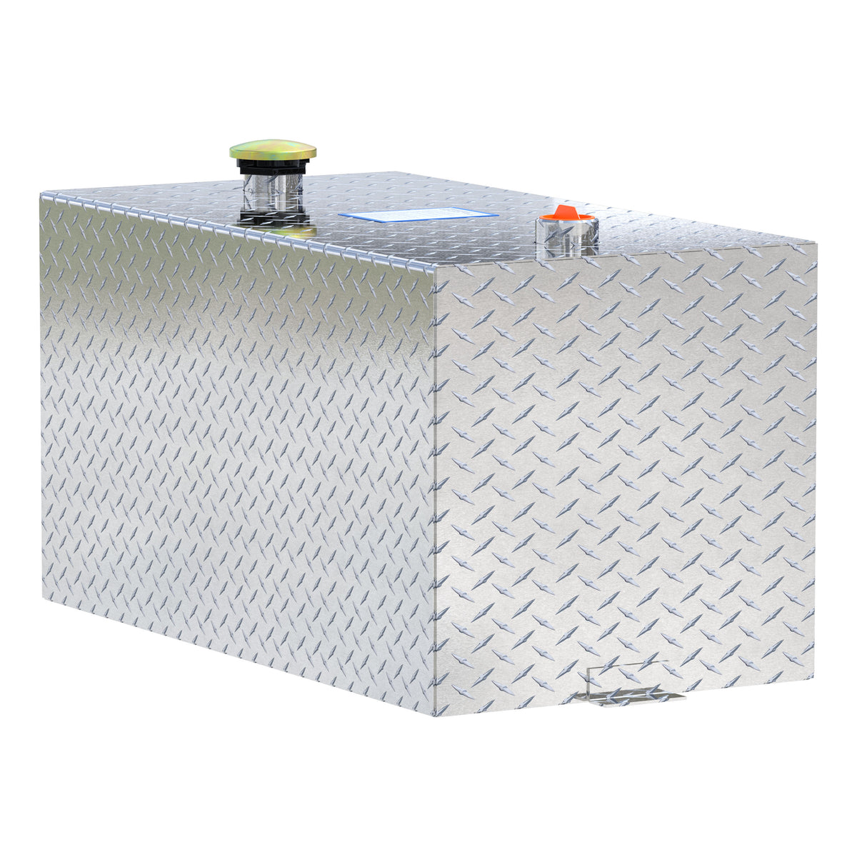 50-Gallon Rectangle Bright Aluminum Transfer Tank