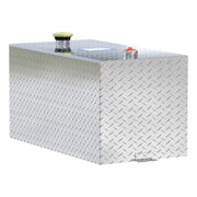 50-Gallon Rectangle Bright Aluminum Transfer Tank