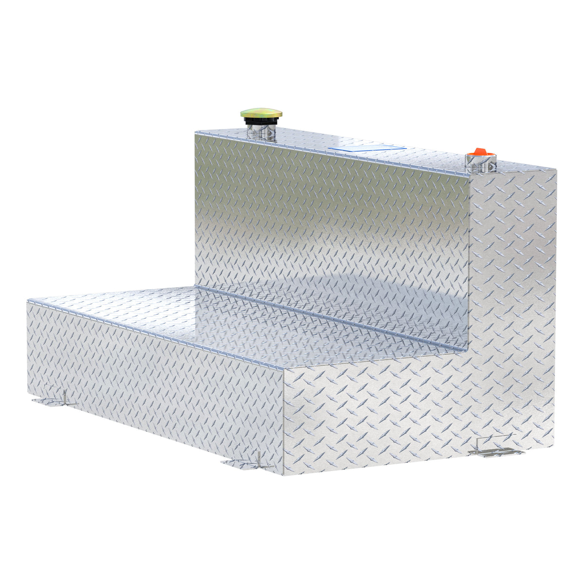 75-Gallon L-Shape Bright Aluminum Transfer Tank