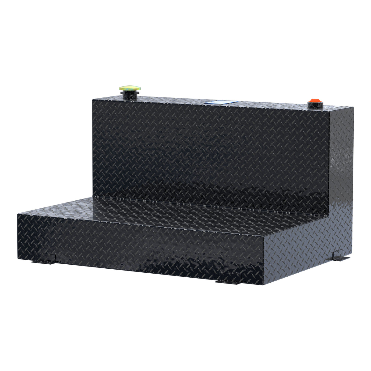 Gloss Black 85-Gallon L-Shape Aluminum Transfer Tank