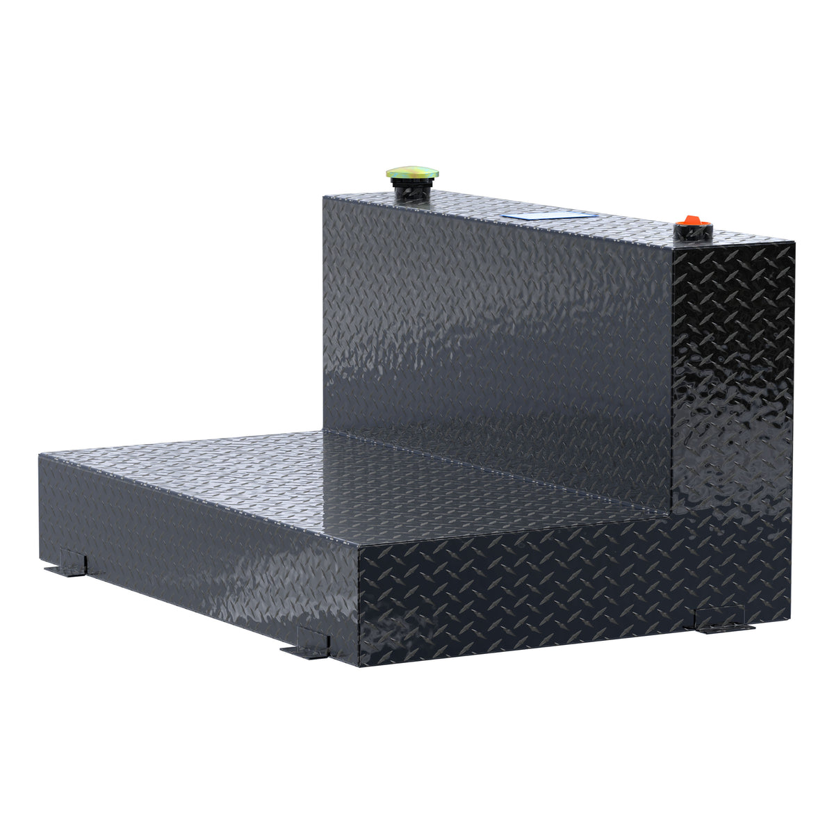 Gloss Black 85-Gallon L-Shape Aluminum Transfer Tank