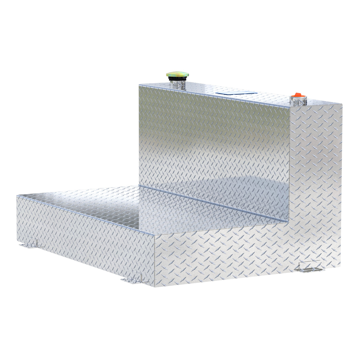 85-Gallon L-Shape Bright Aluminum Transfer Tank