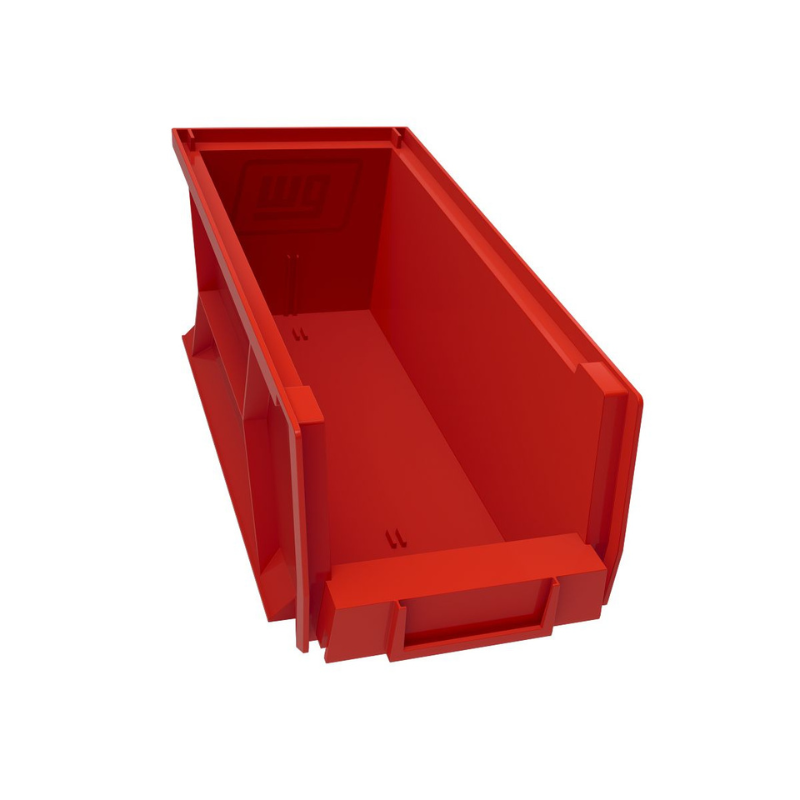 Weather Guard Red Stackable Van Shelf Bins, 6.6 x 6 x 15.4 in, 6-Pack (9854-7-02)