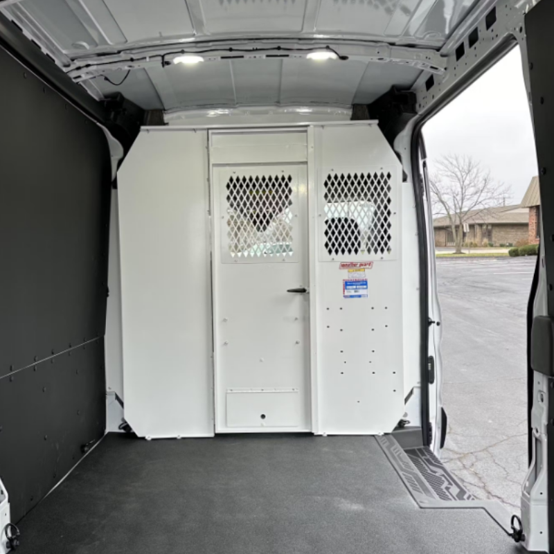Weather Guard 96312-3-01D Steel Screen Bulkhead, Transit Mid-Roof, Deep Offset
