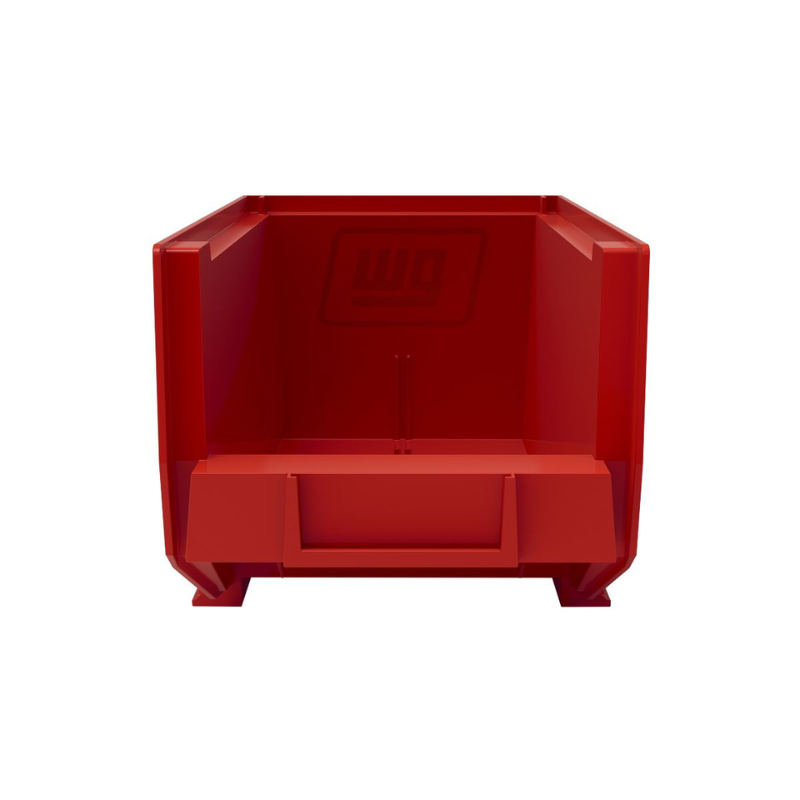 Weather Guard 9855-7-02 Red Stackable Van Shelf Bins, 7.1x6x13.2 in, 6-Pack