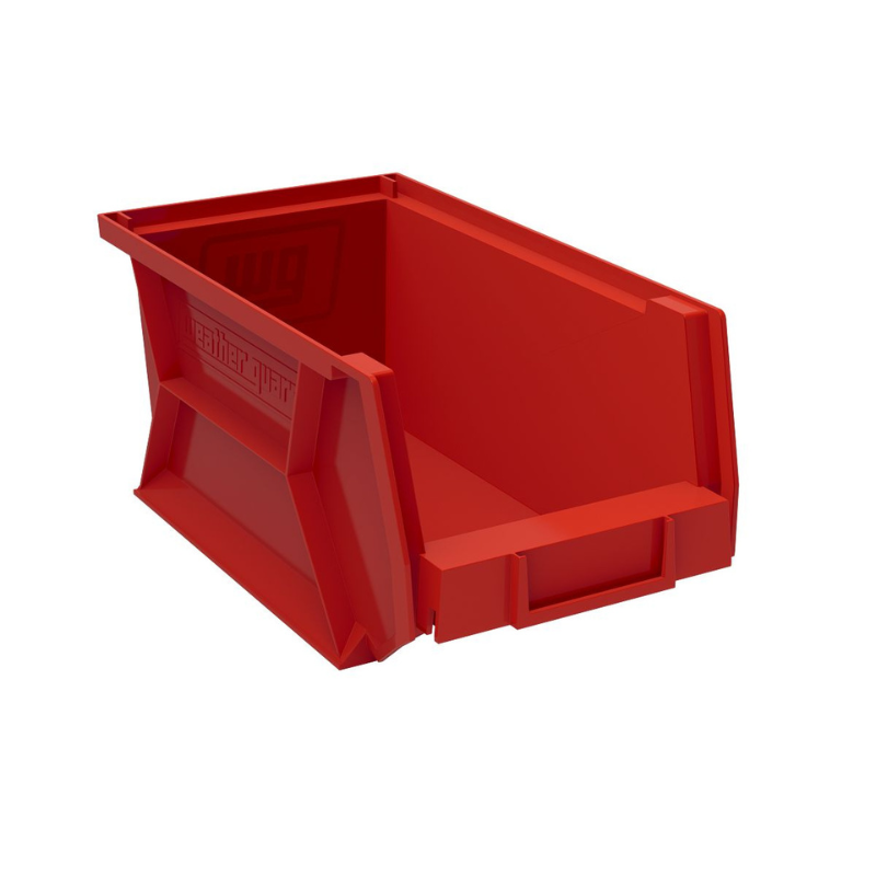Weather Guard Red Stackable Van Shelf Bins, 7.1 x 6 x 13.2 in, 6-Pack (9855-7-02)