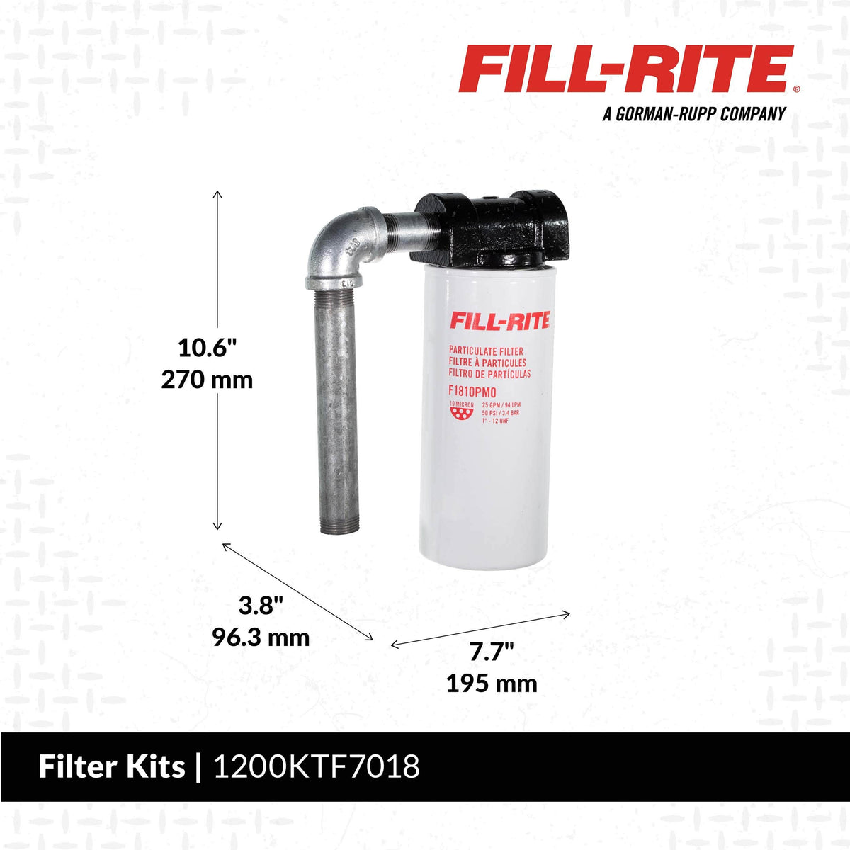 Fill-Rite 1200KTF7018 dimensions