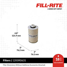 Fill-Rite 1200R0631 dimensions