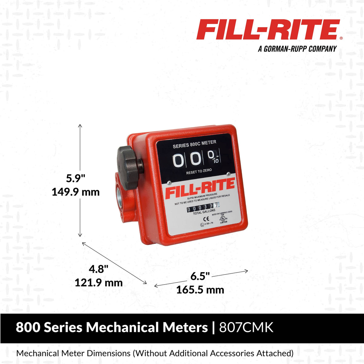 Fill-Rite 807CMK dimensions