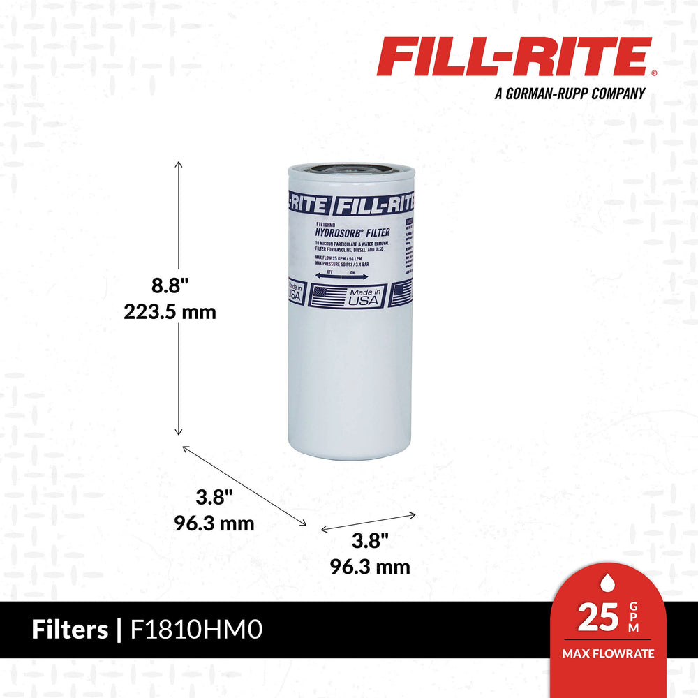 Fill-Rite F1810HM0 dimensions