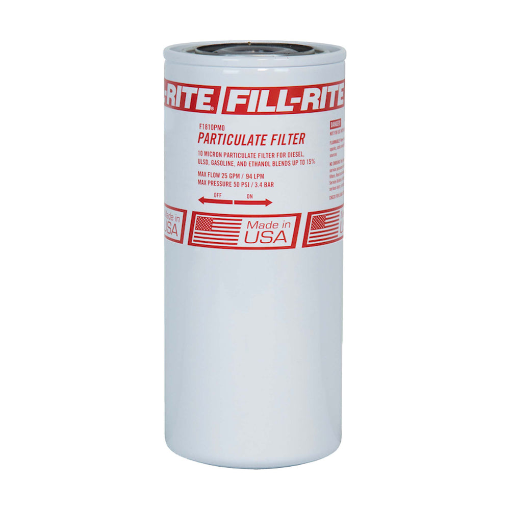 Fill-Rite F1810PM0 10 Micron Particulate Fuel Filter, 25 GPM