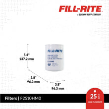 Fill-Rite F2510HM0 dimensions
