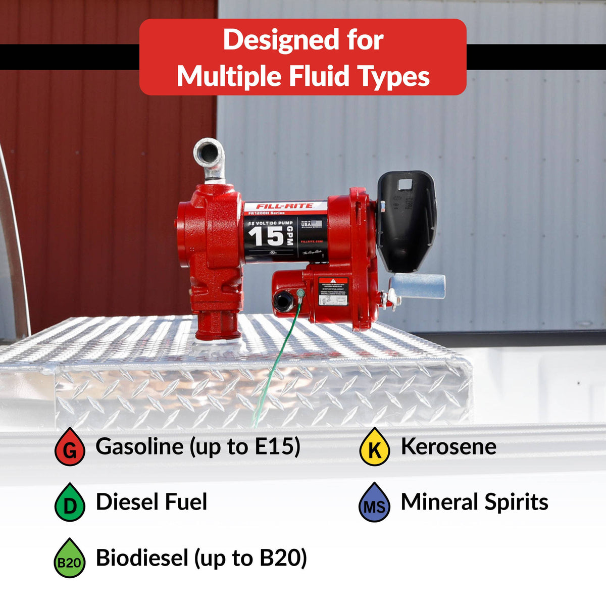 Fill-Rite FR1204H compatible fluids