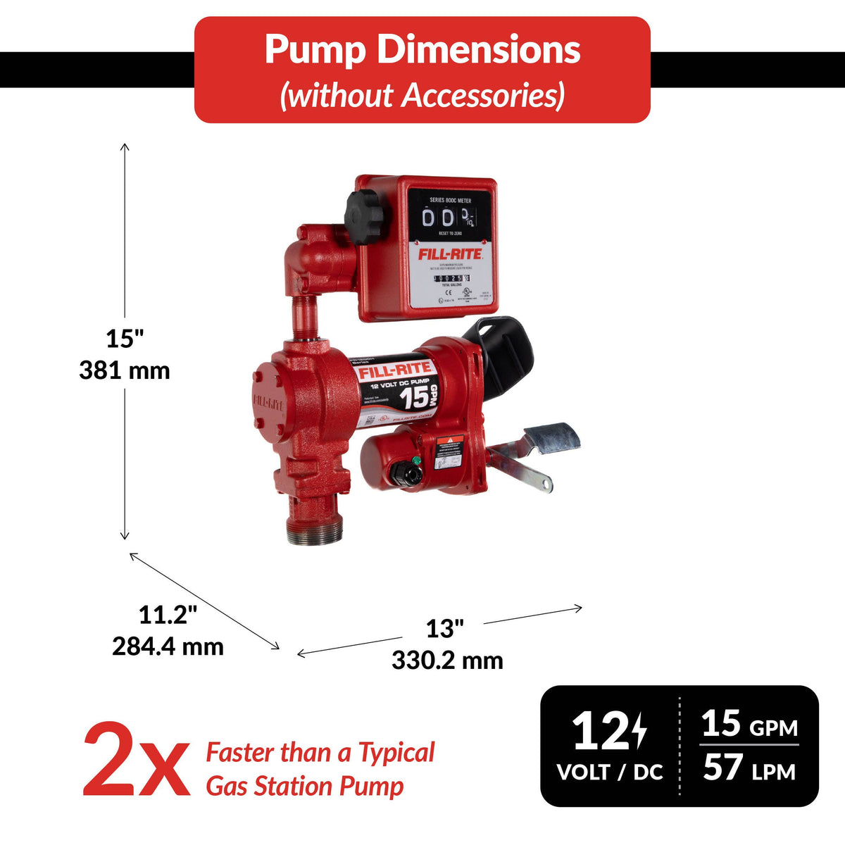 Fill-Rite FR1211H dimensions