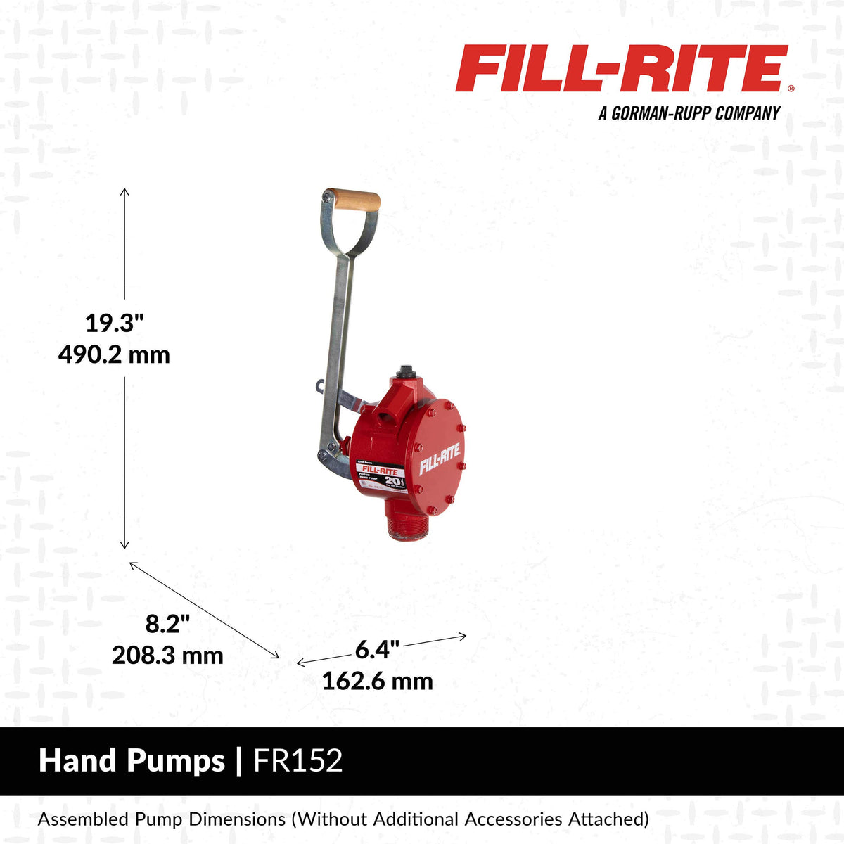 Fill-Rite FR152 dimensions