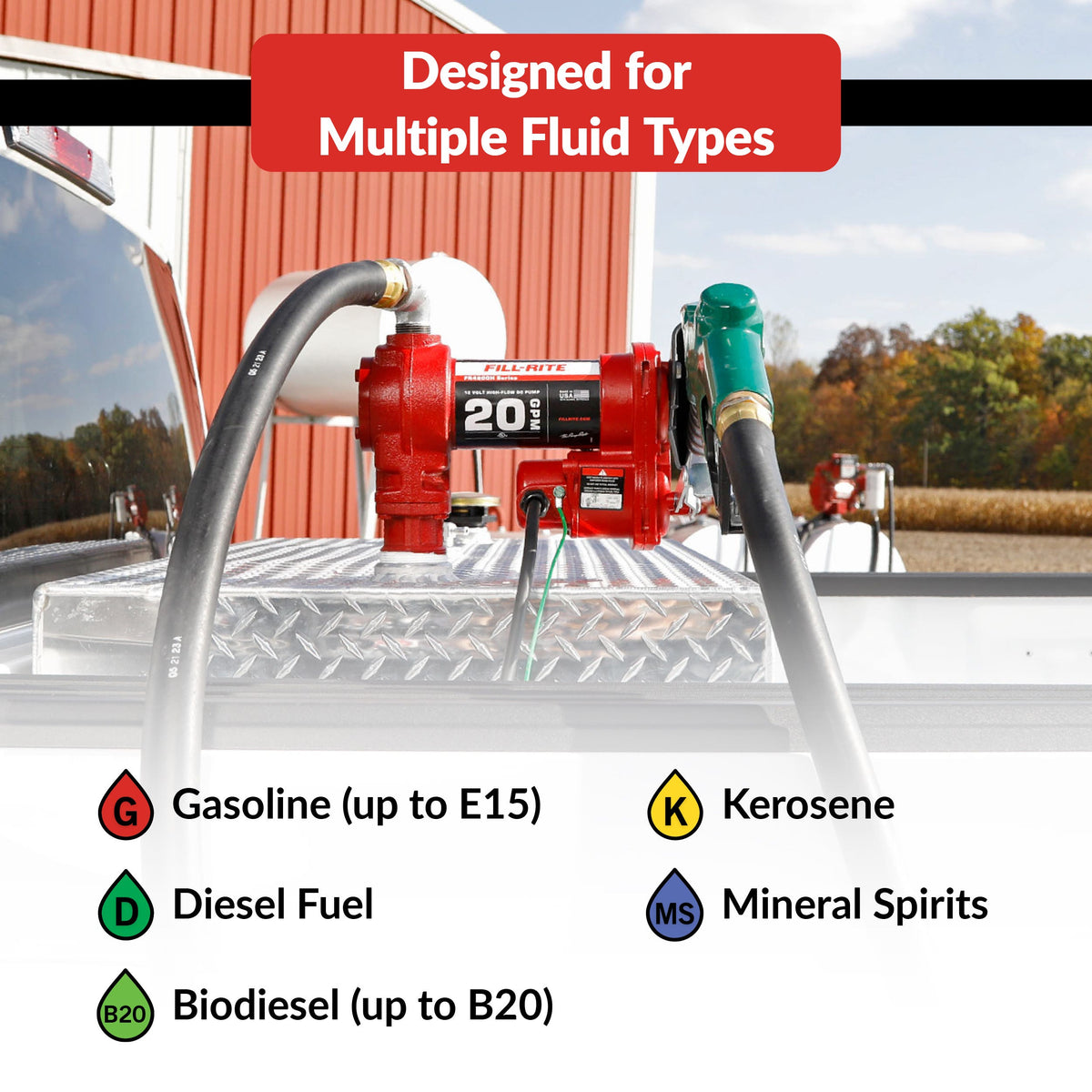 Fill-Rite FR4210HB compatible fluids