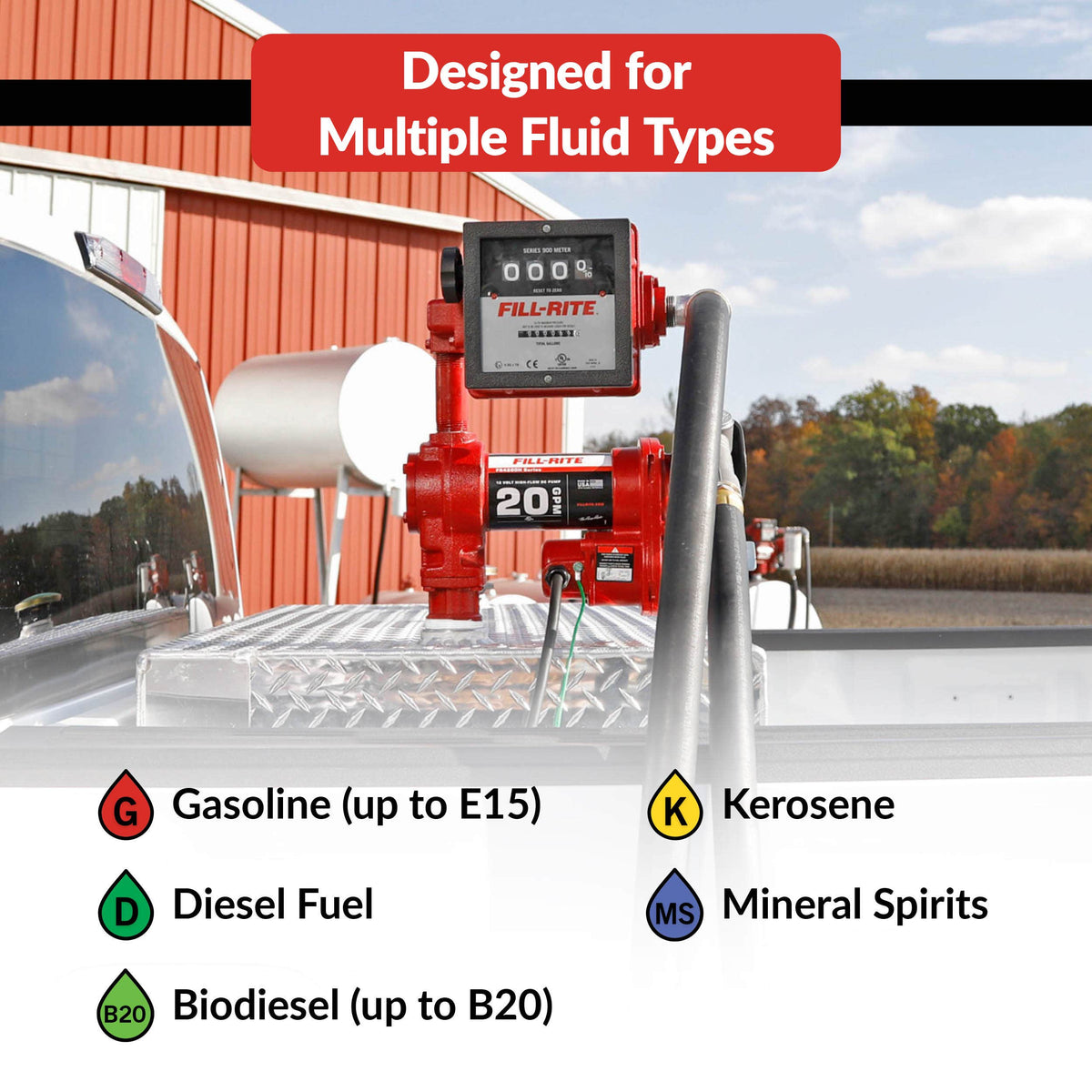Fill-Rite FR4211H compatible fluids