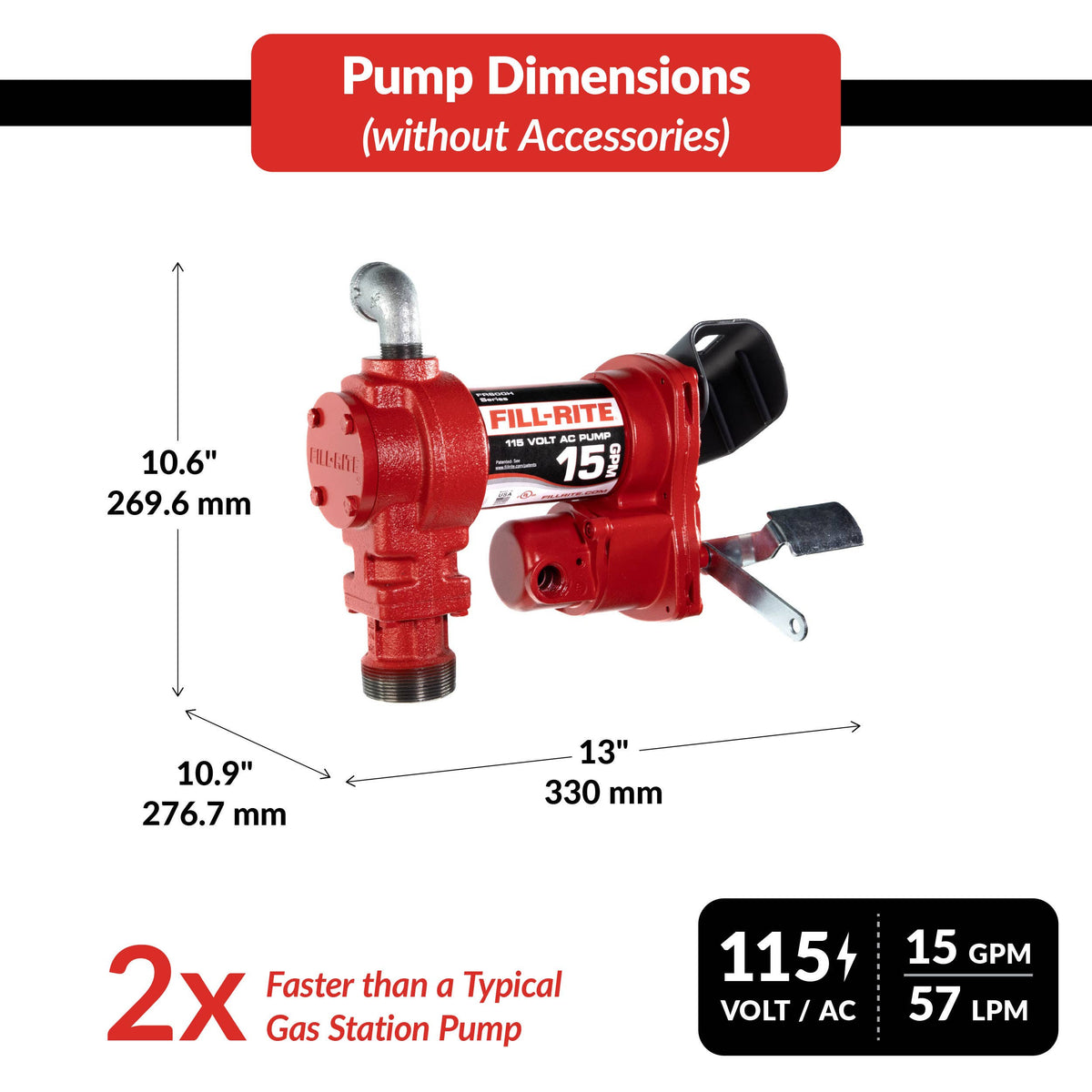 Fill-Rite FR604H dimensions