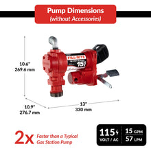Fill-Rite FR610H dimensions