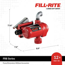 Fill-Rite FR8 dimensions