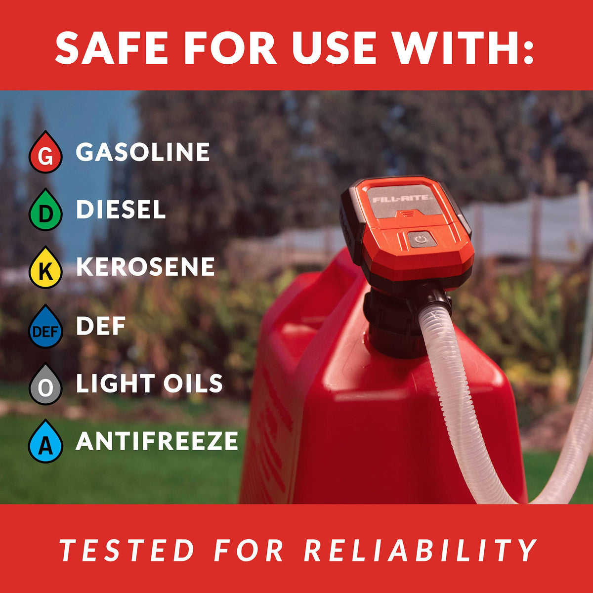 Fill-Rite FRBPA compatible fluids