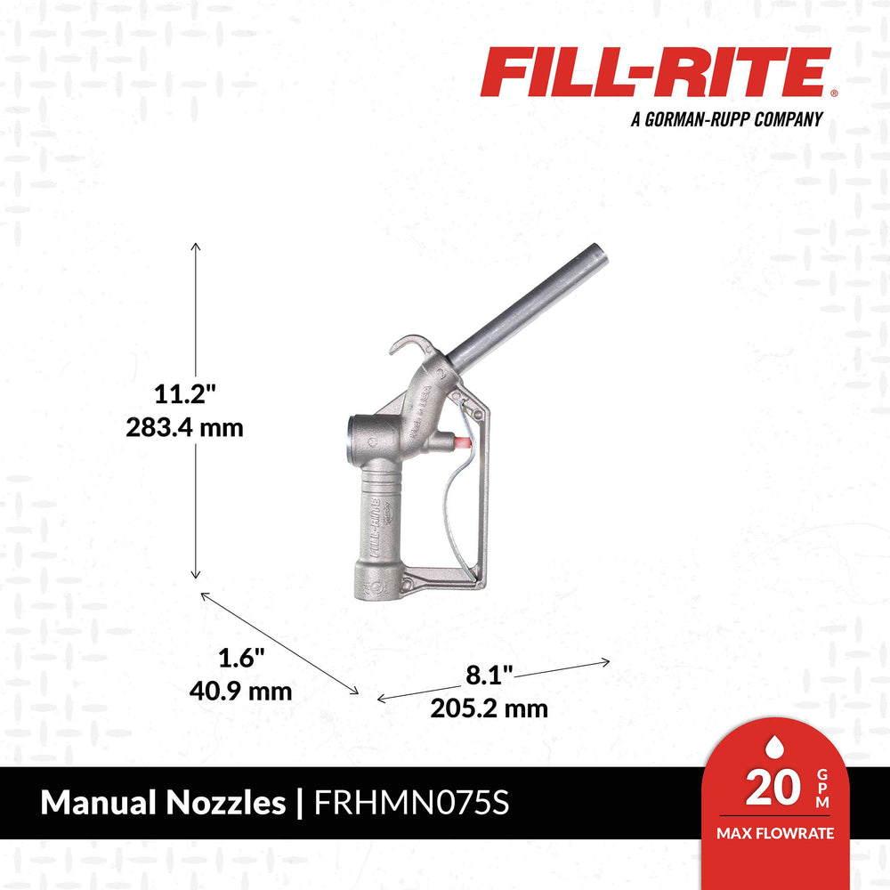 Fill-Rite FRHMN075S dimensions
