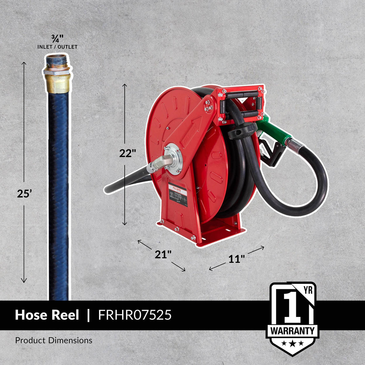 Fill-Rite FRHR07525 dimensions