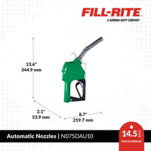Fill-Rite N075DAU10 dimensions
