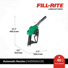 Fill-Rite N100DAU13G dimensions