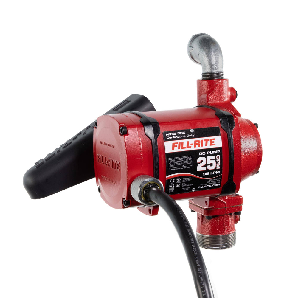 Fill-Rite nextec NX25-DDCNB-PX 25 GPM 12/24V Continuous-Duty Fuel Pump, Pump Only