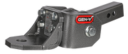 GEN-Y Hitch GLYDER TORSION-FLEX 2" Shank 2" drop .4K - .7K TW 7K Hitch & Ball Platform with 1" Diameter Mounting Hole