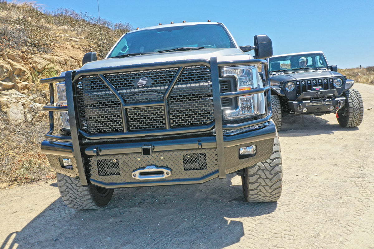 Steelcraft HD Front Bumper Replacements - Black - 2017-2022 Ford Super Duty (HD11380RCCW)