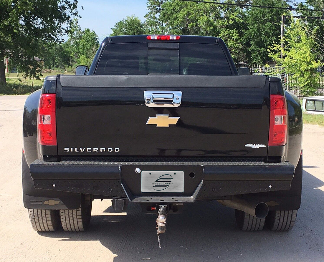 Steelcraft HD Rear Bumper Replacements - Black - 2014-2019 Chevy Silverado 2500/3500 (HD20410)