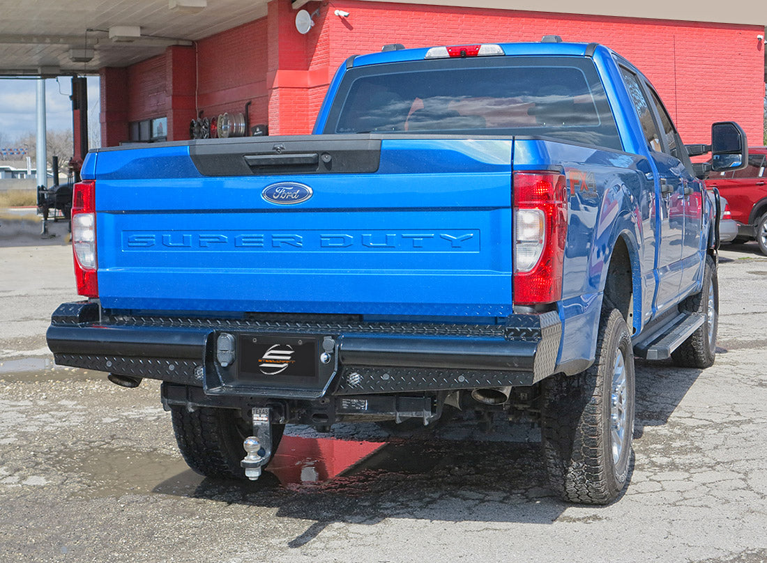Steelcraft HD Rear Bumper Replacements - Black - 2017-2025 Ford Super Duty (HD21380)